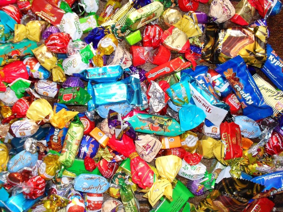 Contenido calórico de los tipos de dulces más populares