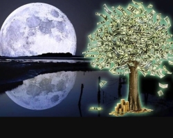 Cash signs and rituals to the full moon and for profit
