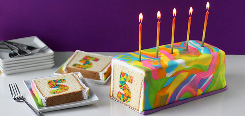 Delicious children's birthday cake 5 years