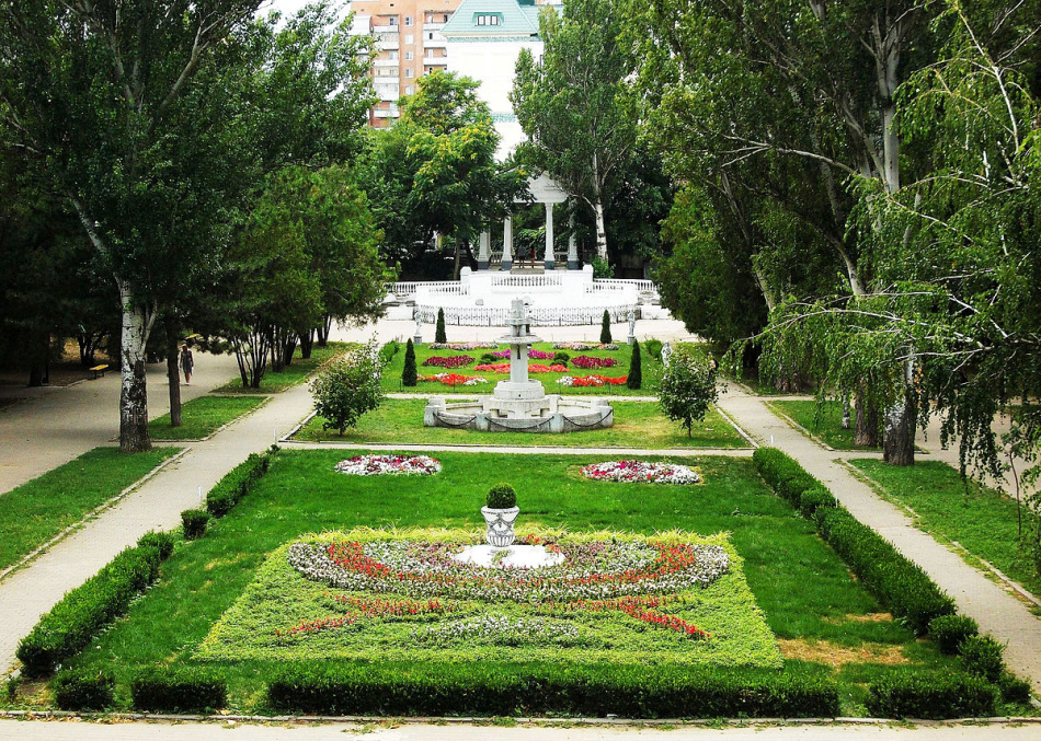 Park nommé d'après Maxim Gorky dans la ville de Rostov-on-Don