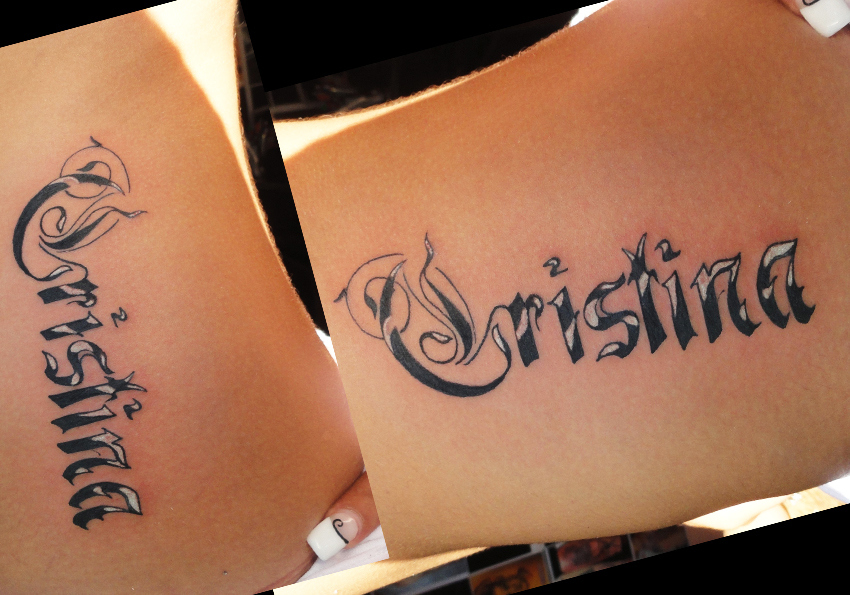 Tattoo named Christina