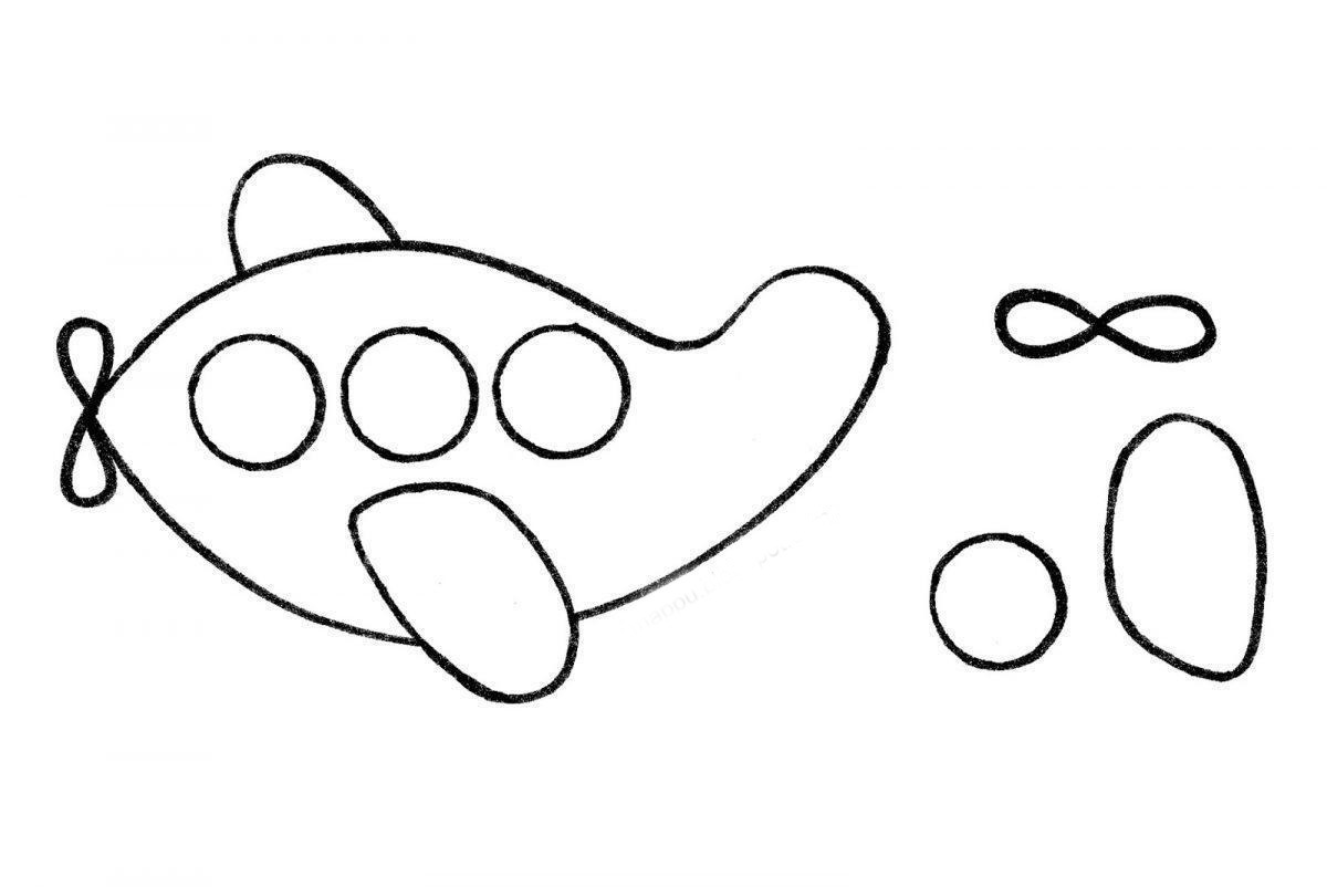 Un semplice modello di stencil per bambini - idea, foto