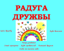 The rules of friendship for preschoolers, first -graders and primary school schoolchildren: Rainbow of friendship and 25 rules of friendship and partnership. What are the rules of friendship? Composition on the topic - “Three Rules of Friendship”: Description, photo