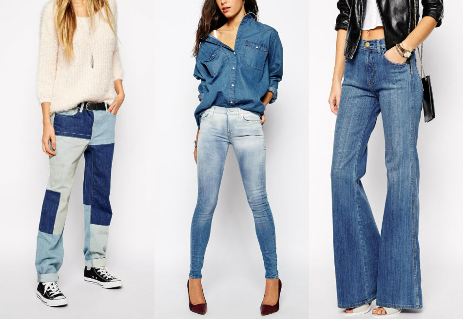 Женские модные современные джинсы
