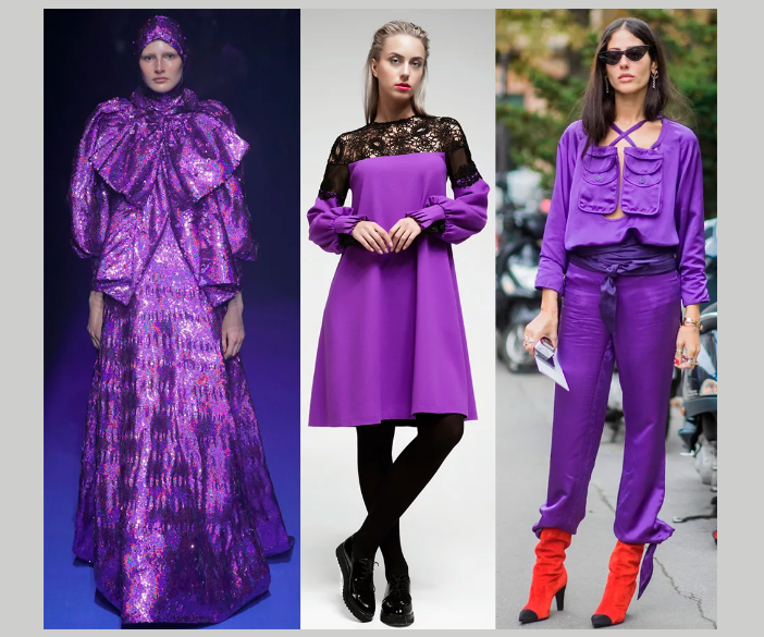 Четверг — фиолетовый цвет в одежде