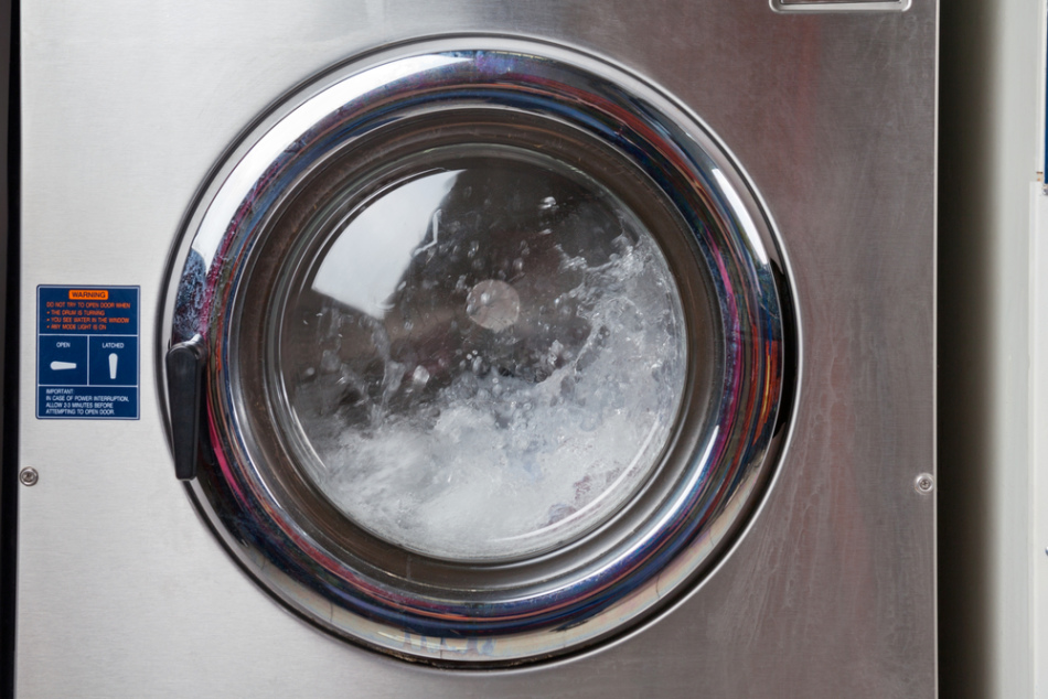 Washing with household soap will not harm the machine