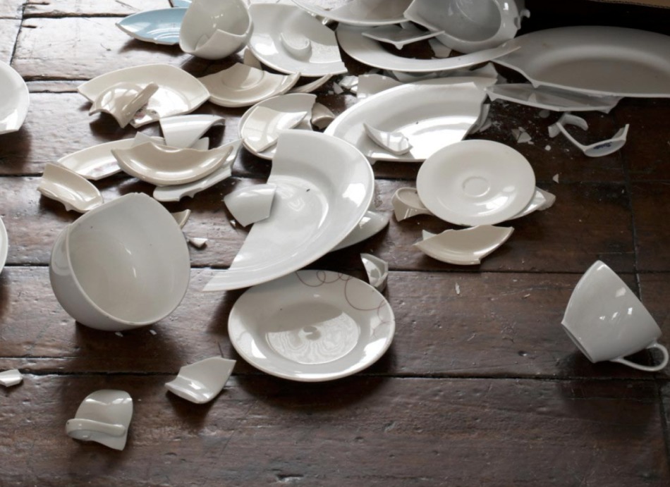Broken dishes