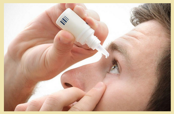 Moisturizing drops for the eyes