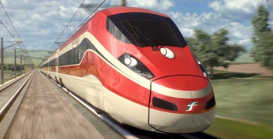 High -speed train Trenitalia, Apulia, Italy