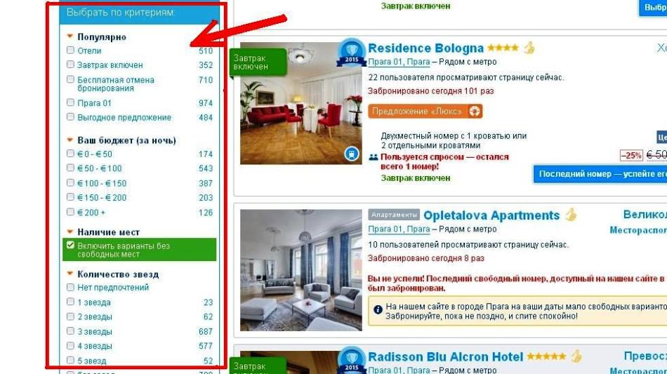 So wählen Sie das richtige Hotel auf Booking.com