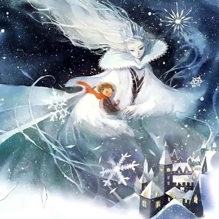 Conte de fées reine des neiges d'une manière nouvelle pour les enfants
