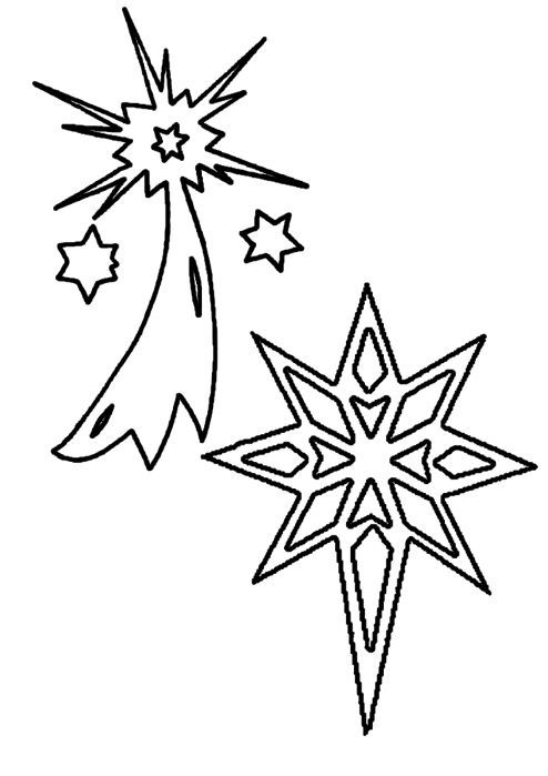 Рождественские вытынанки - вифлеемская звезда на окна