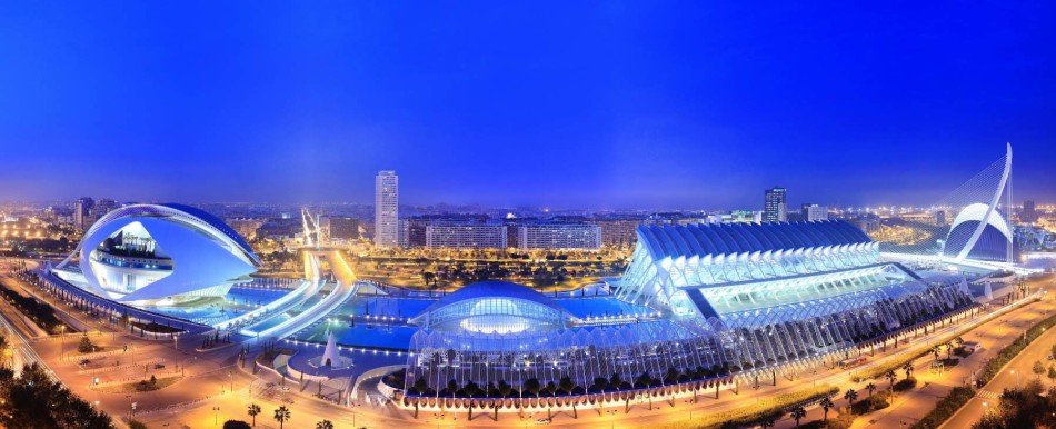 Ville des arts et sciences (Ciudad de las Artes y de las cencias), Valencia, Espagne