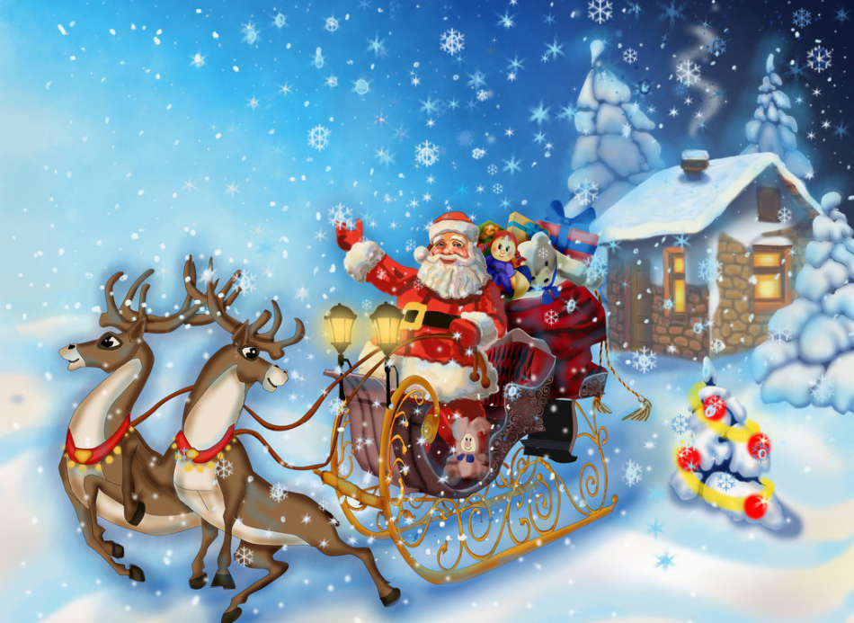 Verz o Santa Clausu Novo leto za otroke 8, 9, 10 let