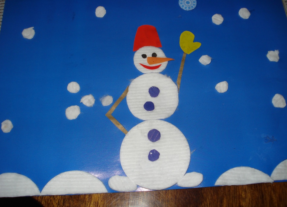 Снеговик цветной снеговик из бумаги