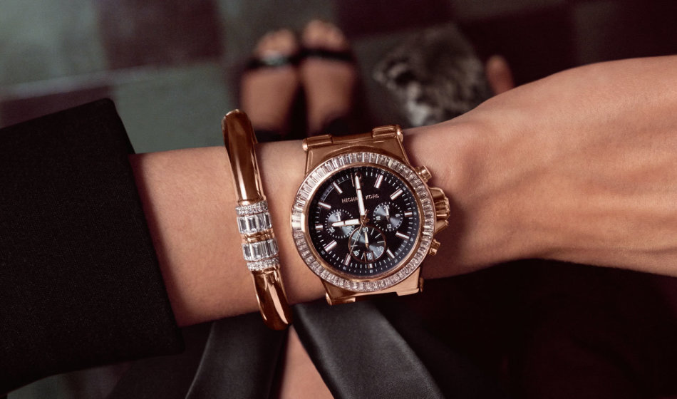 Módne masívne ženské hodinky-chronometre