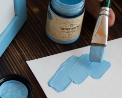 Как получить голубой цвет при смешивании красок?