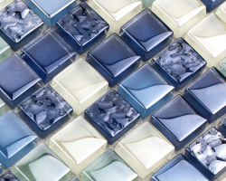 DIY glass tiles: manufacturing technology from broken glass and resin