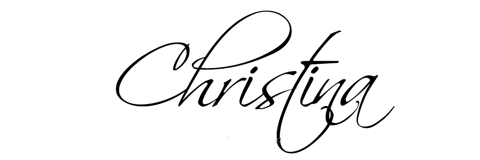 Ženska tetovaža z imenom Christina