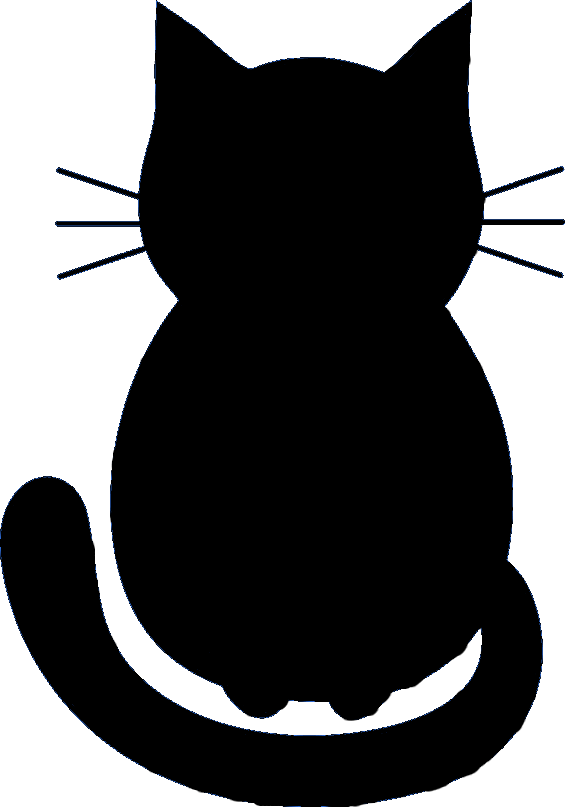 Трафарет кошки для рисования - шаблон, фото