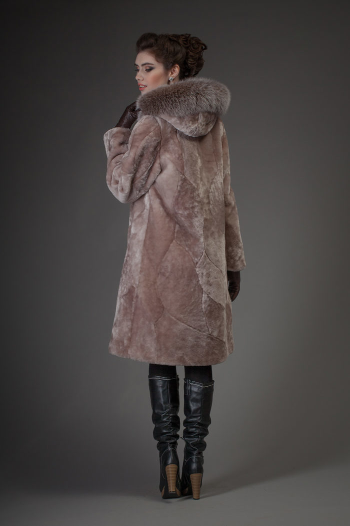Muton fur coat