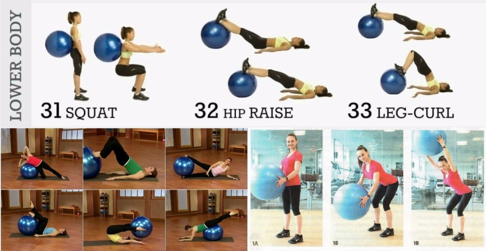 Упражнения для тренировки нижней части тела