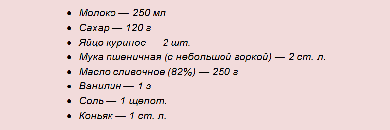 Components for the preparation of dessert