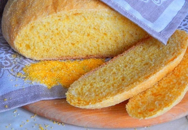 Roti jagung tanpa gluten: resep dalam oven