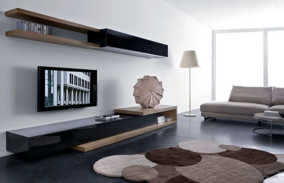 Вариант 14 современной мебели для гостиной