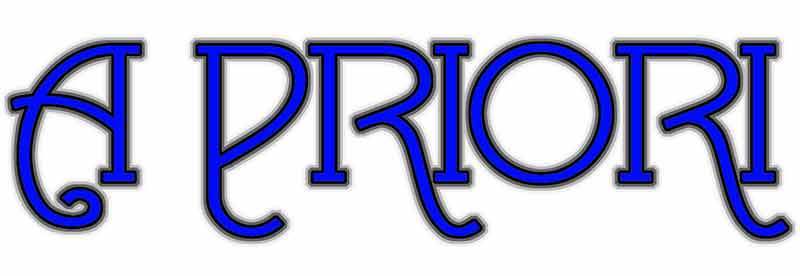 Kata a priori ditulis dalam huruf Latin dengan pemisahan a pertama