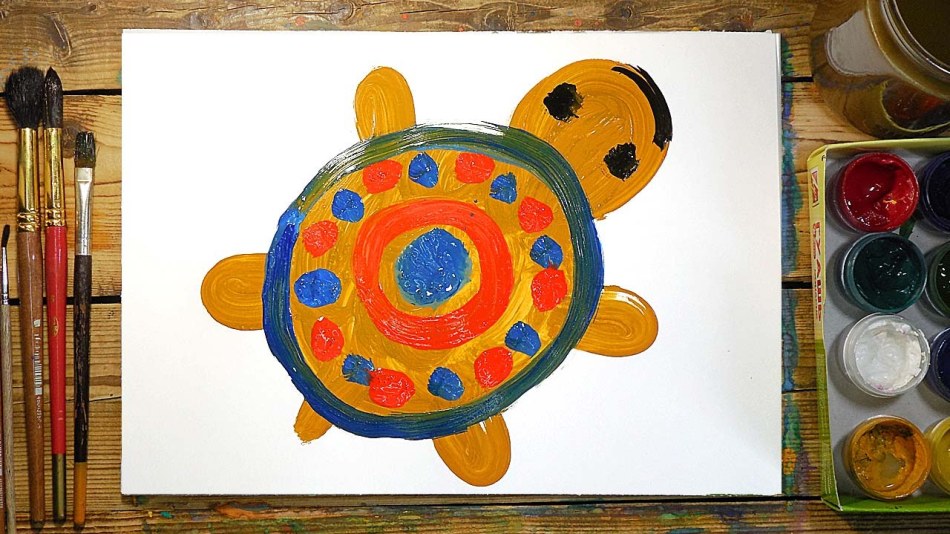 Children's drawings of turtles, example 13