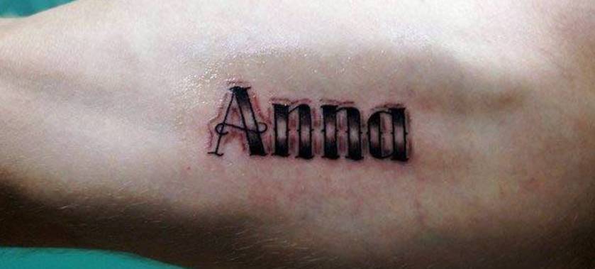 Tattoo named Anna