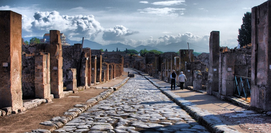 Utca Pompeii -ben, Olaszországban