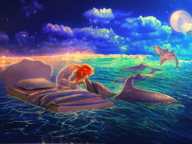Dream Interpretation - Dolphin: What is the dream of white, pink, dead, wounded dolphin in a dream? Why do dolphins dream in the water, in the sea to a woman, a girl, a man: interpretation of sleep