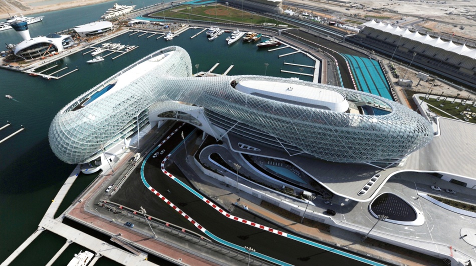 Formula-1 highway in Abu Dhabi, UAE