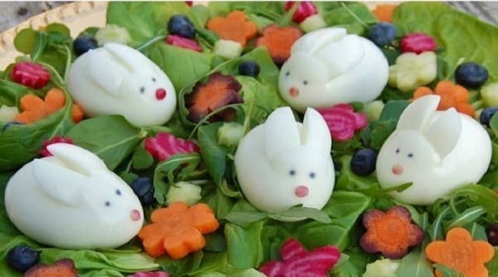 Jadi Anda dapat mengatur salad di tahun kelinci