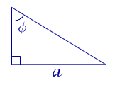 L'area di un triangolo rettangolare