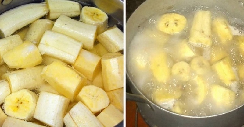 Bagaimana cara memasak pisang untuk minuman medis?