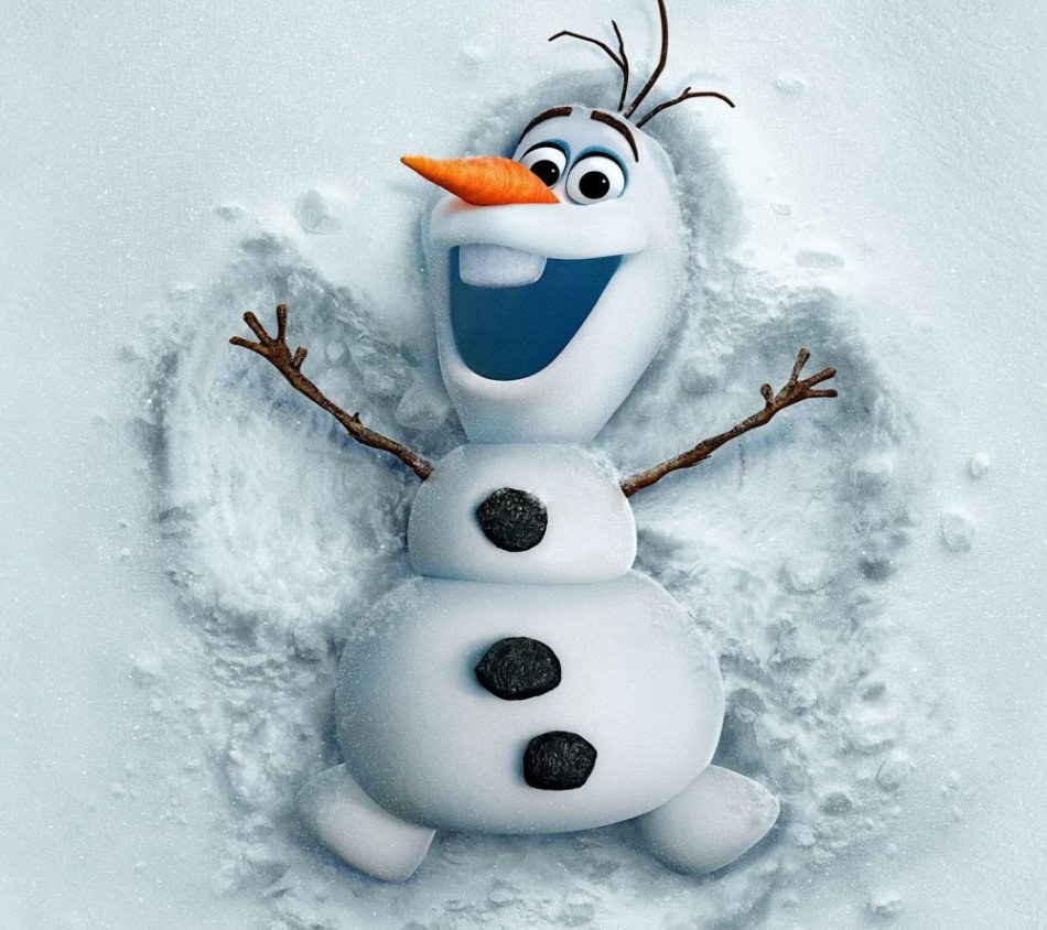 As we recall, the animated Olaf had a wound hair