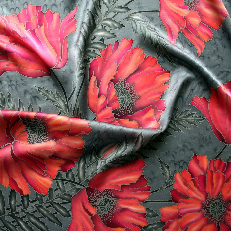 Silk painting, batik