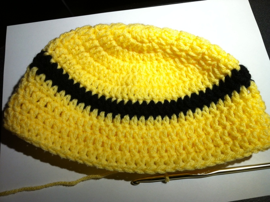 Crochet hat for a boy in spring and autumn: Step 15