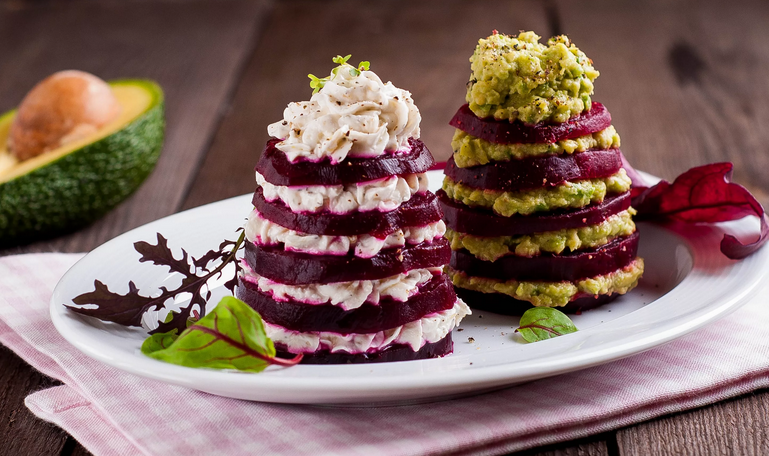 Beetroot Christmas tree - Salad for the New Year