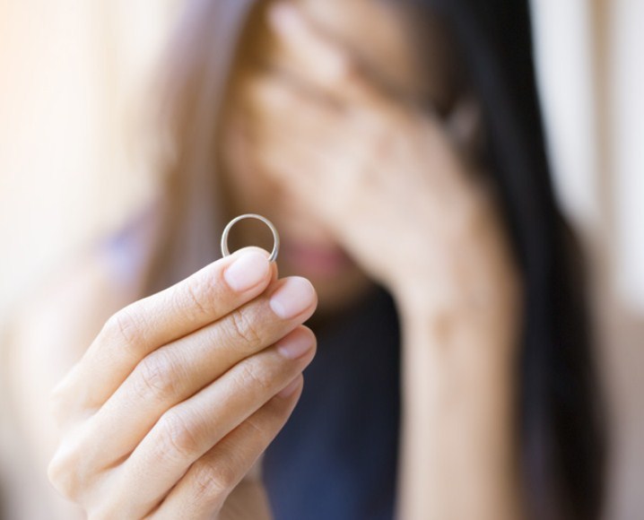 Кольцо носят при разводе