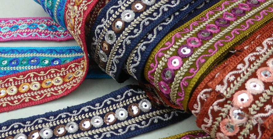 Indian embroidery shisha