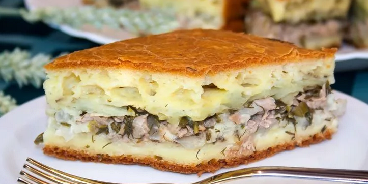 Torta di pesce durante il test con maionese