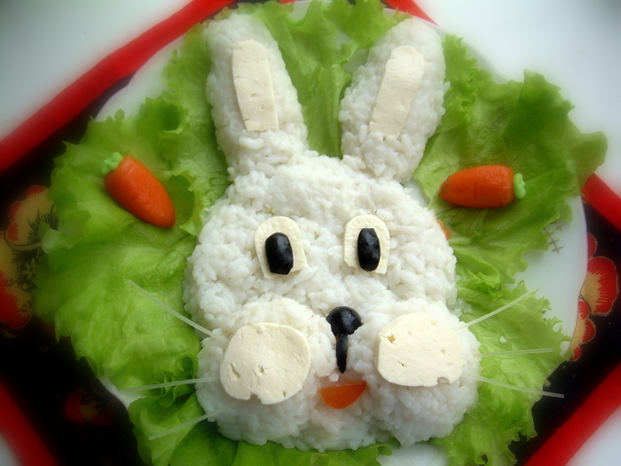 Jadi Anda dapat mengatur salad di tahun kelinci