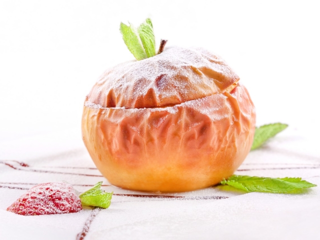 Pečena jabolka z medom v pečici: najboljši recepti. Kako peči jabolka z medom in oreščki, cimetom, rozinci, limono, skuto v pečici, mikrovalovno pečico, počasnega kuhalnika? Koliko kalorij je v pečenem jabolku z medom?
