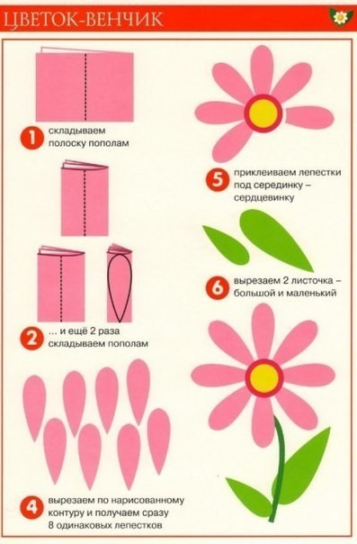 Flower stencil for application