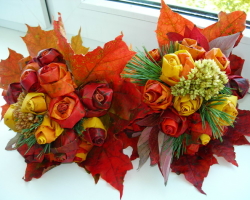 Roses and flowers from maple leaves with your own hands step by step: master class. Crafts - bouquets of flowers and roses from autumn maple leaves: photo
