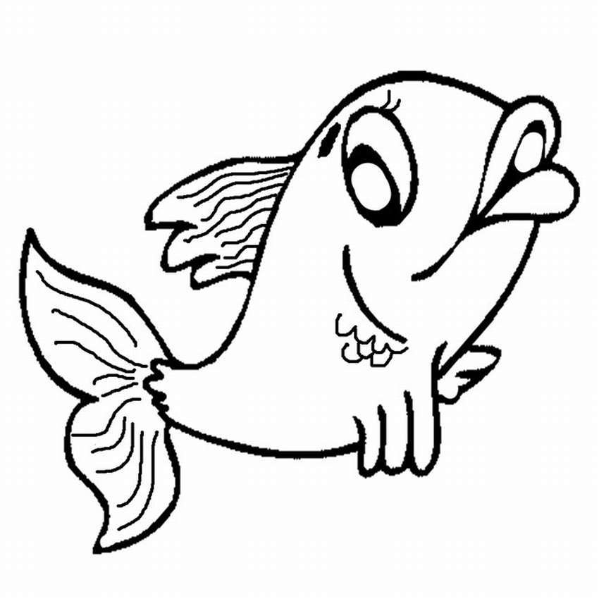 Fish stencil for application - template, photo